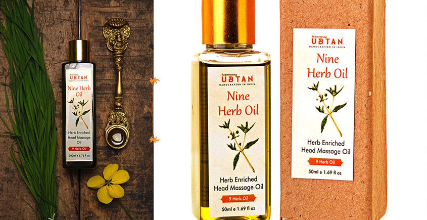 Ubtan ☘ Nine Herb Oil - Herb Enriched Head Massage Oil ☘ 13 { 50ml/200ml }